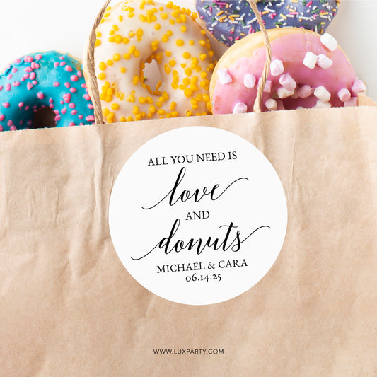 All You Need is Love and Donuts Stickers