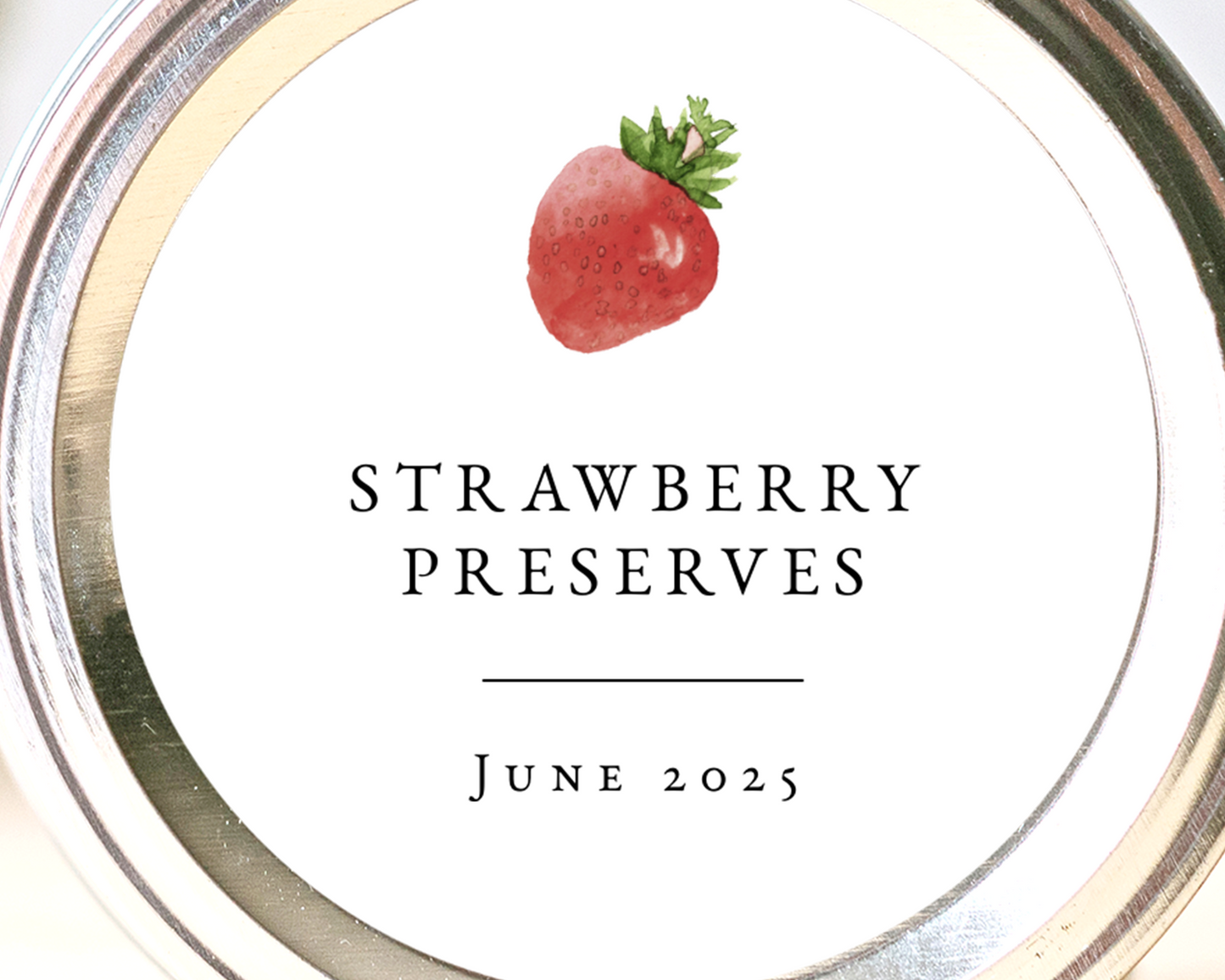 Strawberry Canning Labels