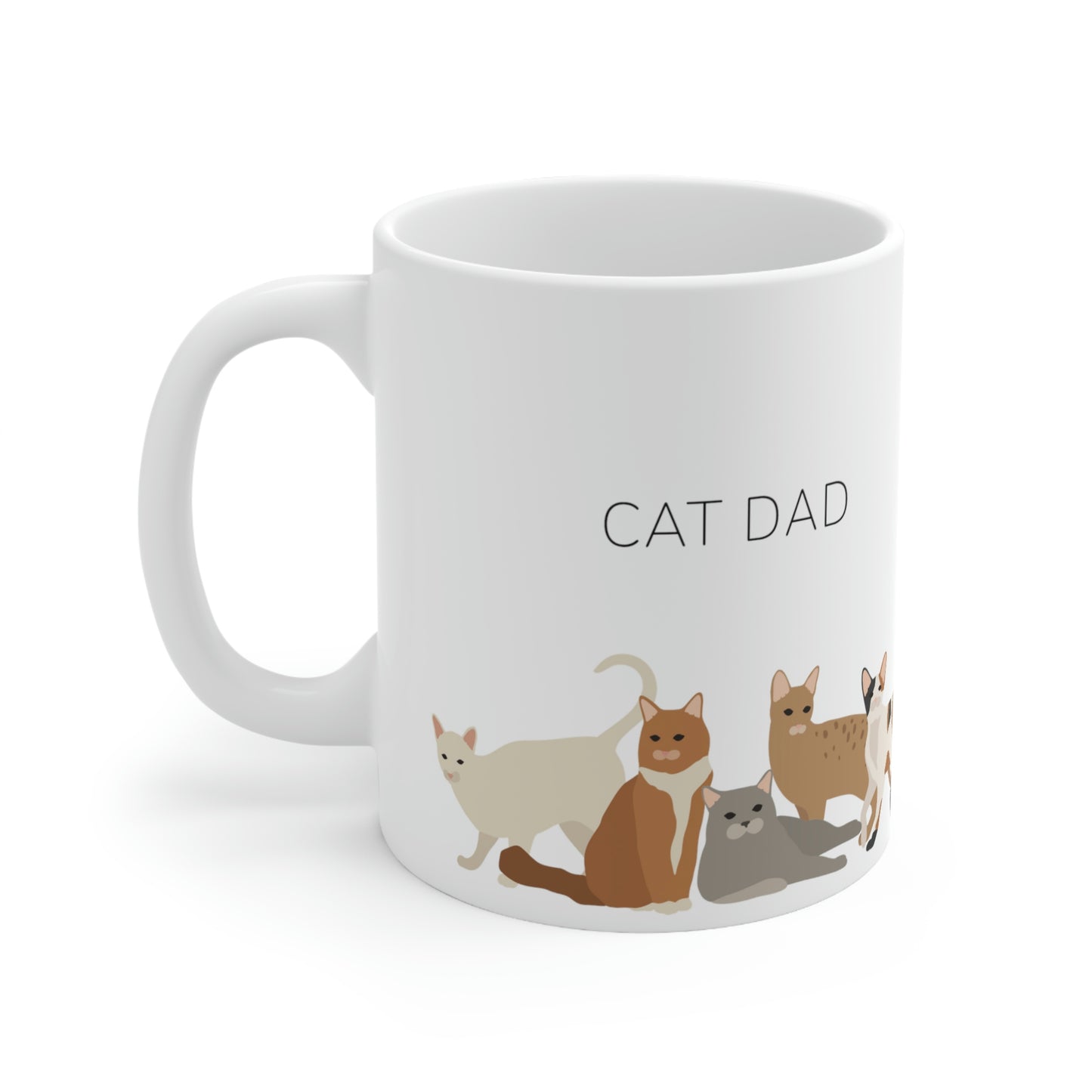 Cat Dad Ceramic Mug 11oz