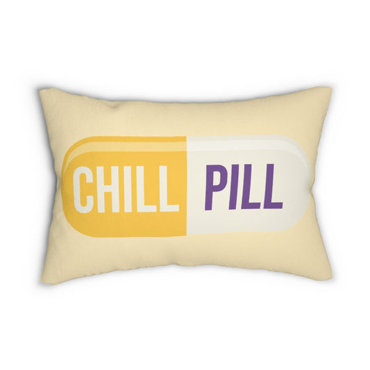 Chill Pill Pillow, Yellow