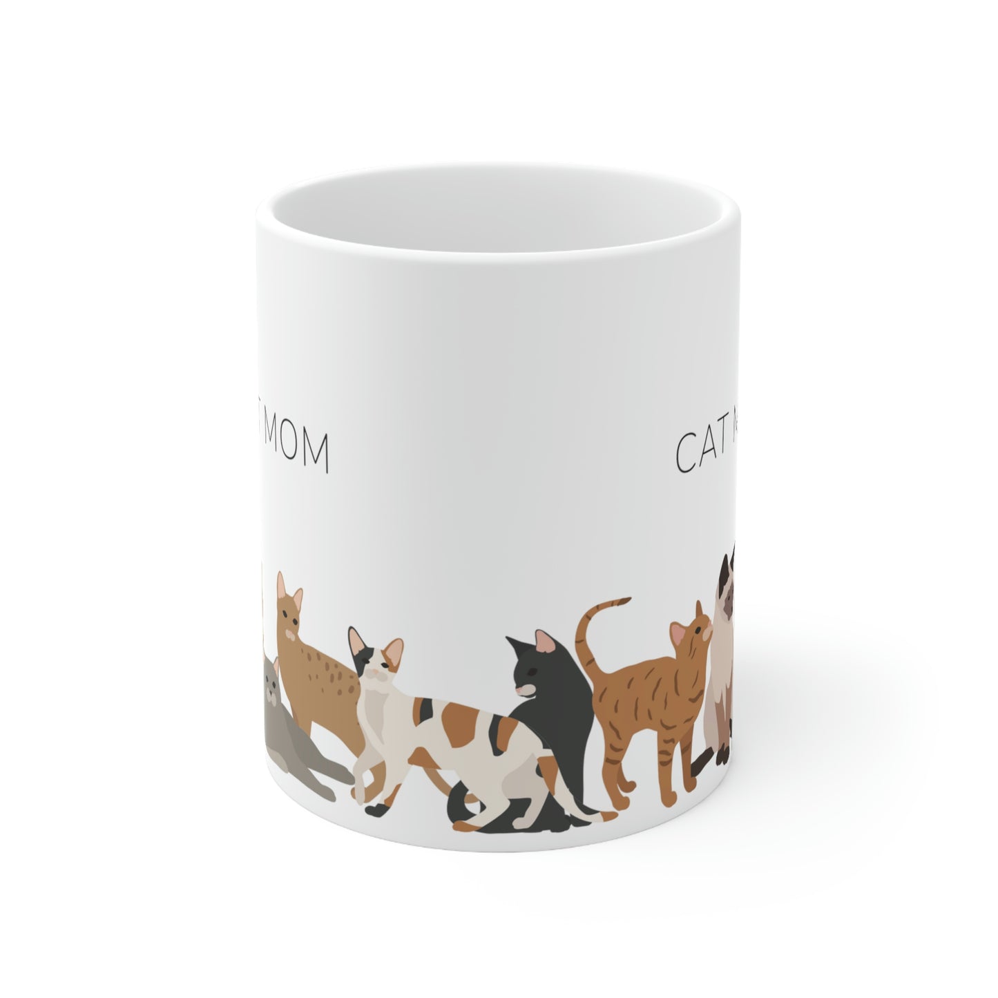 Cat Mom Ceramic Mug 11oz