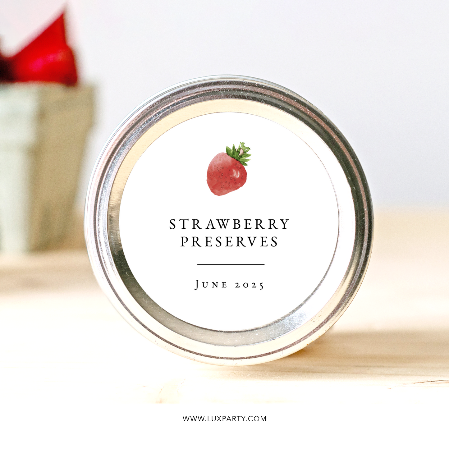Strawberry Canning Labels