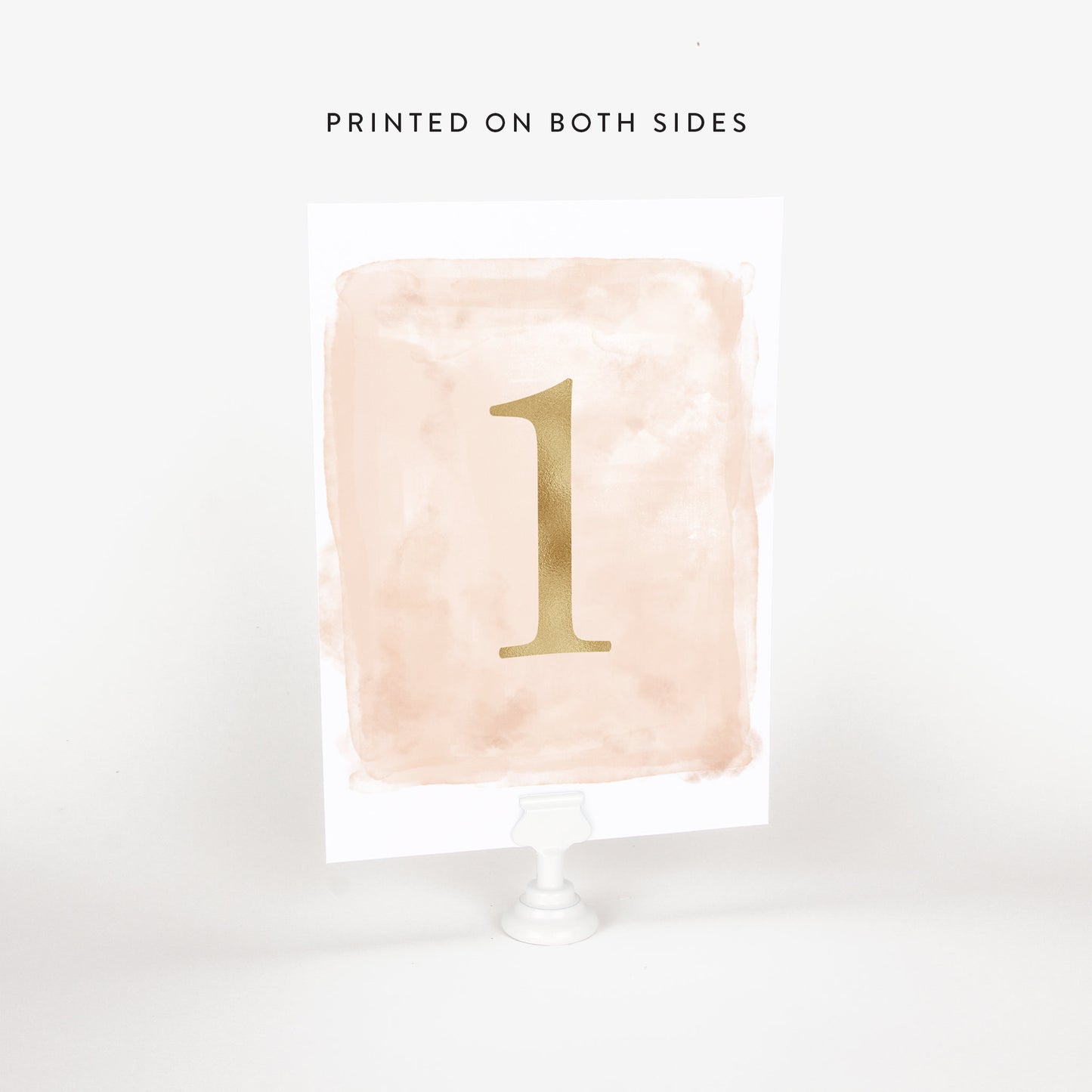 Table Numbers, Blush & Gold
