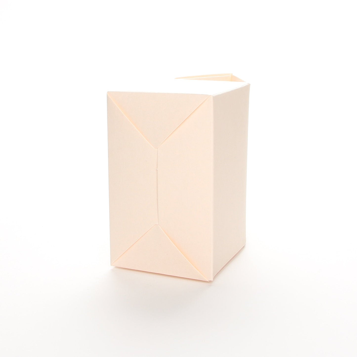 Bottom view of Lux Party’s blush favor box on a white background.