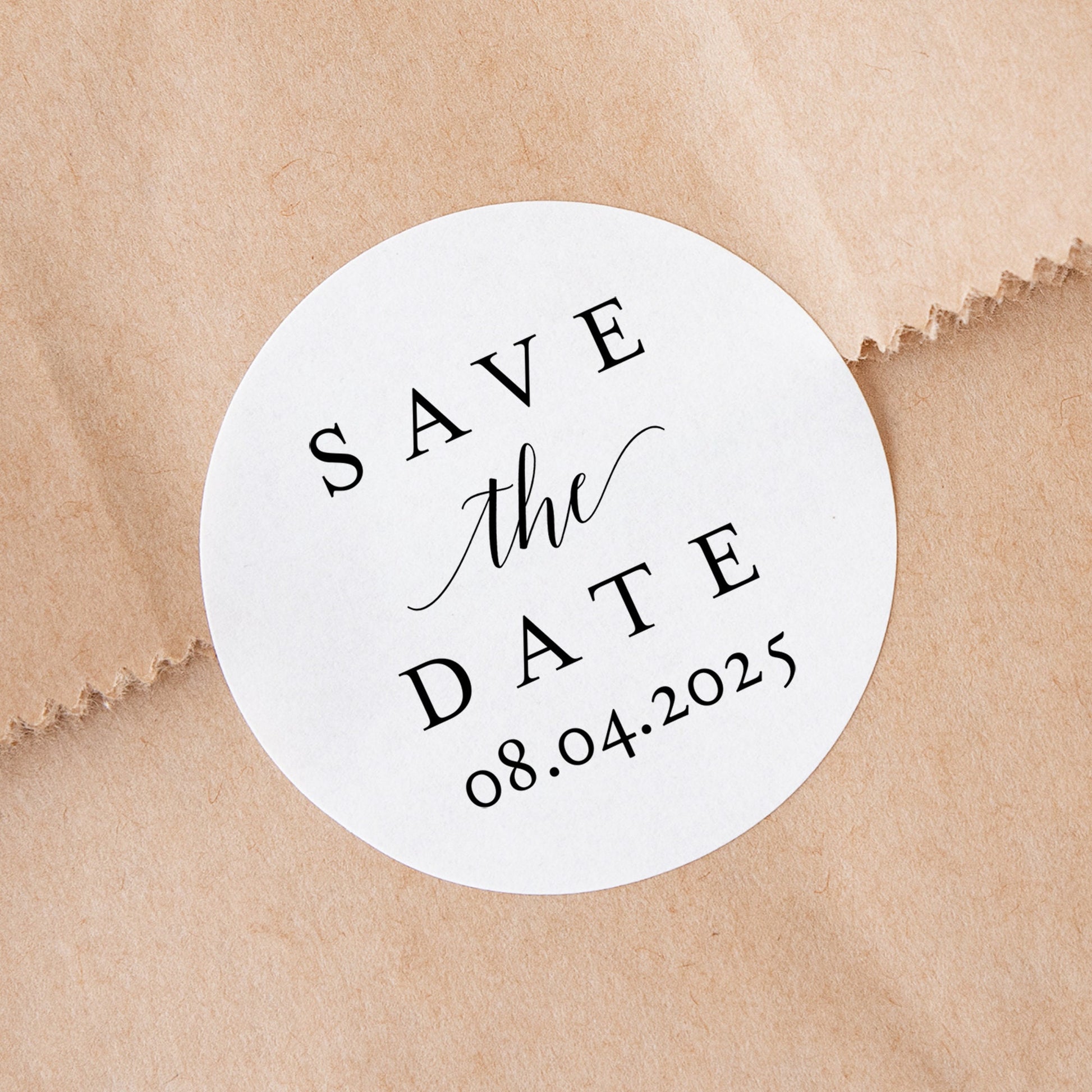 Save the Date Stickers – Lux Party