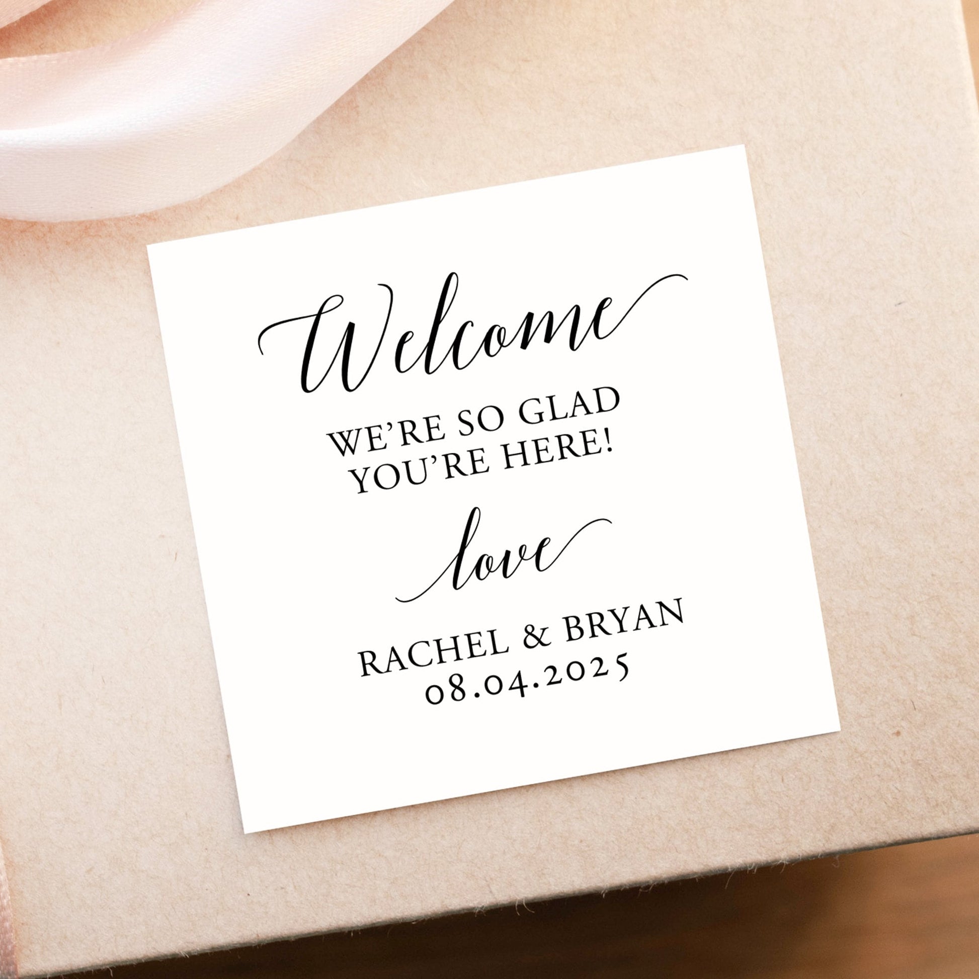 Welcome Bag Note - Personalized Weddings