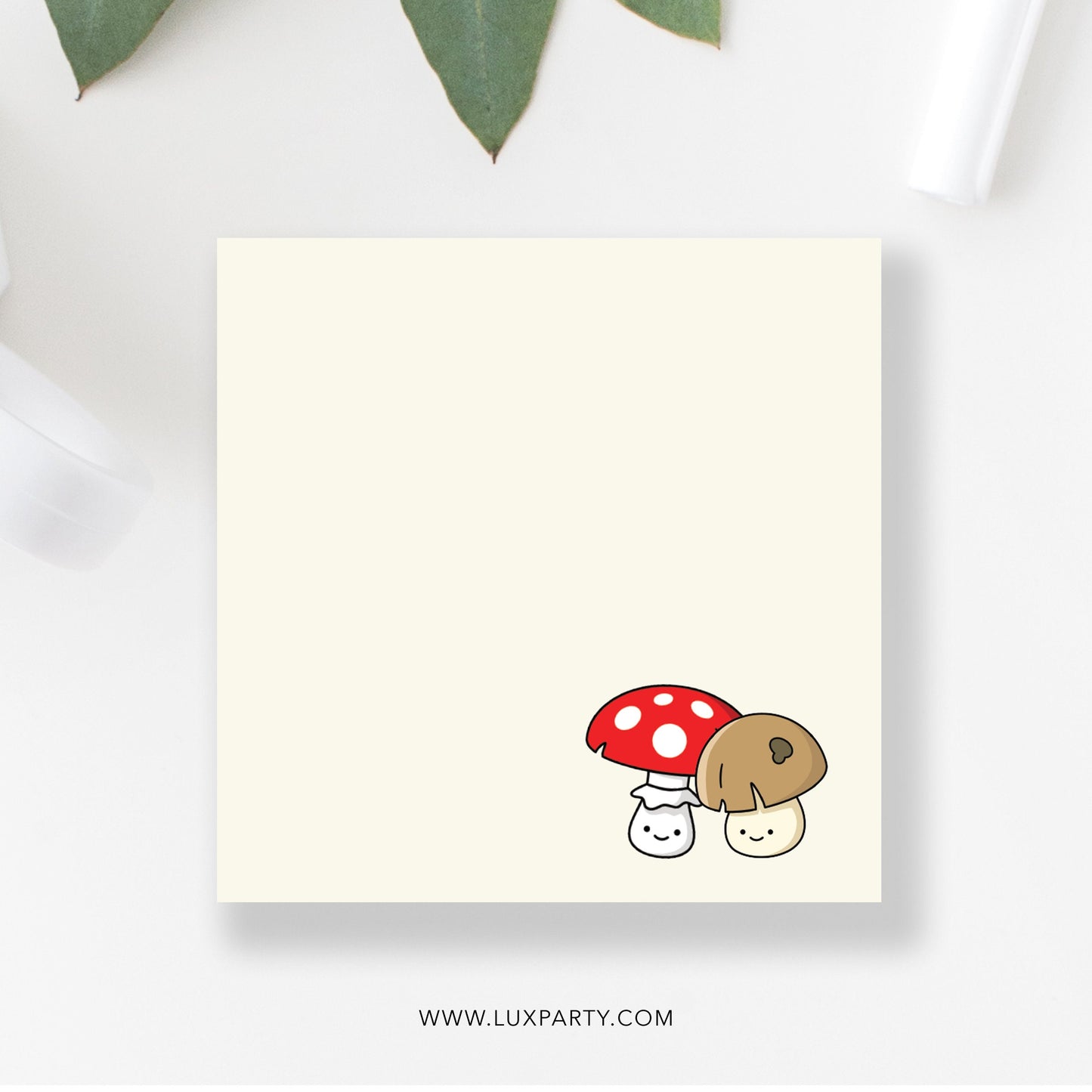 Mushroom Kawaii Sticky Notes