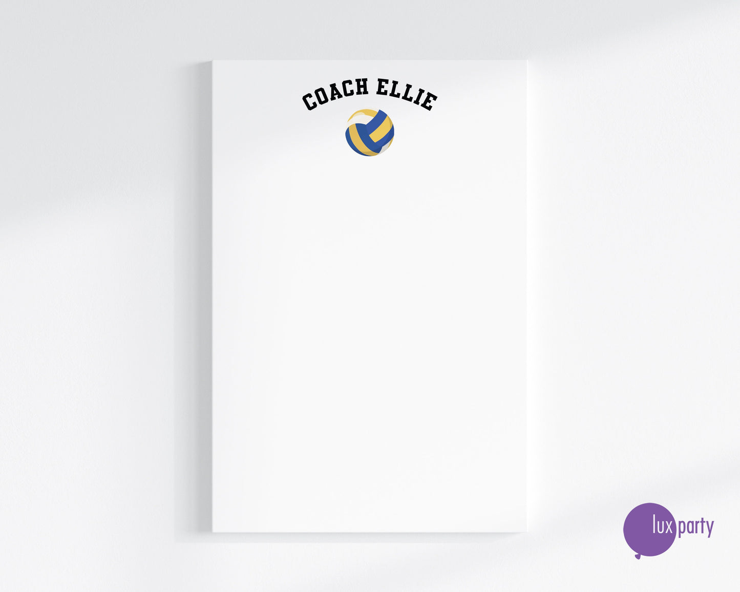 Volleyball Notepad